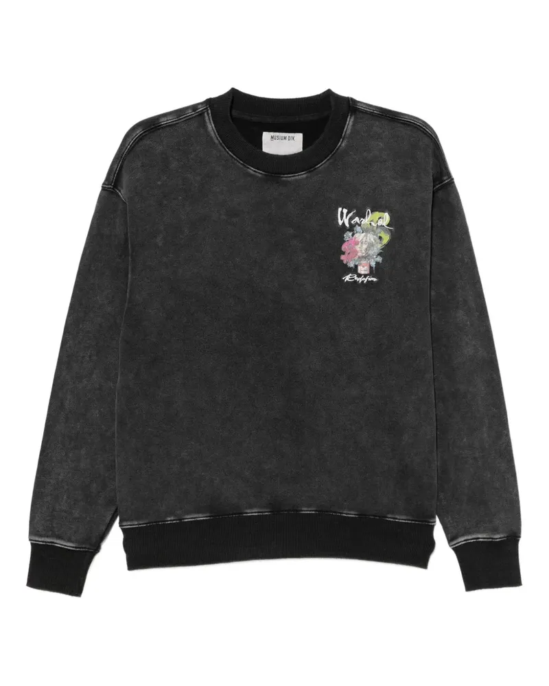 Musium Div. Sweatshirt mit grafischem Print - Schwarz Schwarz