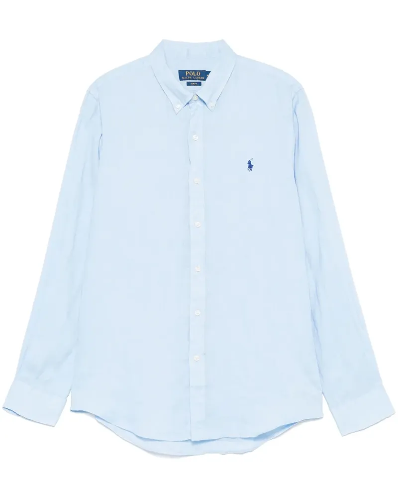 Ralph Lauren Hemd aus Leinen - Blau Blau