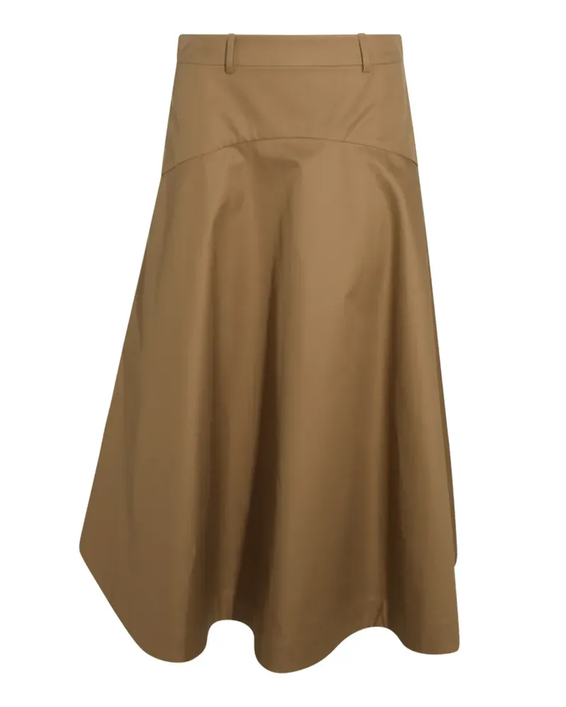 Balenciaga A-Linien-Rock in der Farbe Camel - Nude Nude