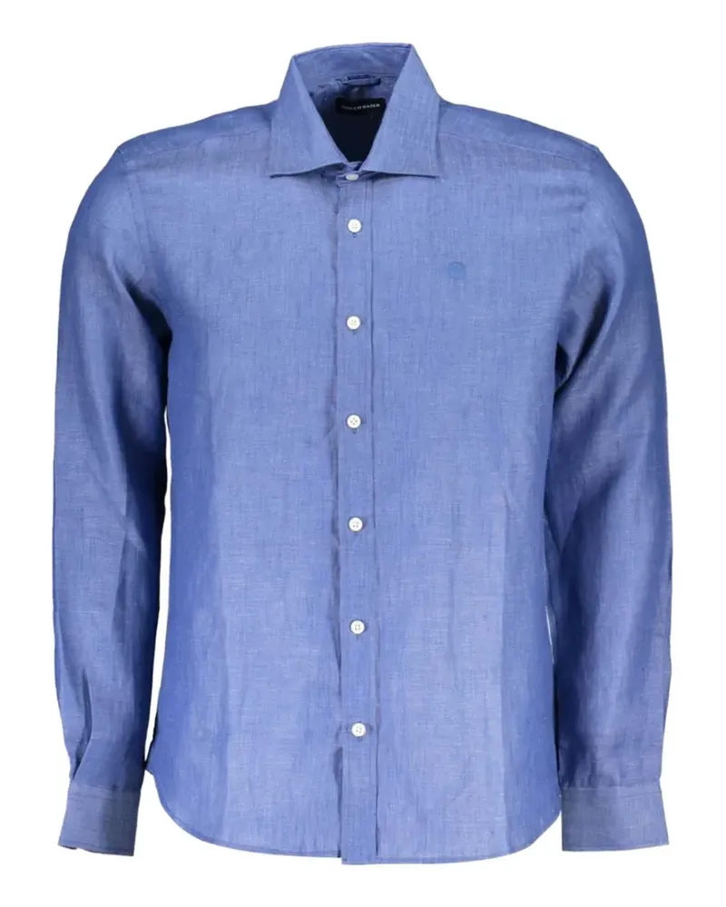 North Sails long-sleeve linen shirt - Blau Blau