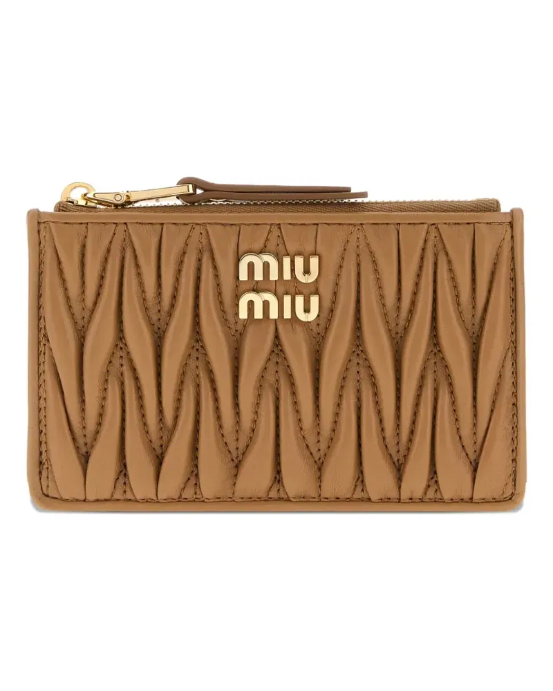 Miu Miu Gestepptes Kartenetui - Braun Braun