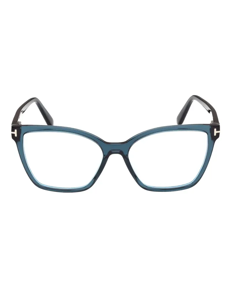 Tom Ford Brille mit Cat-Eye-Gestell - Blau Blau