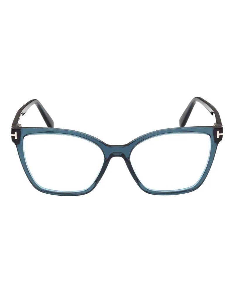 Tom Ford Brille mit Cat-Eye-Gestell - Blau Blau