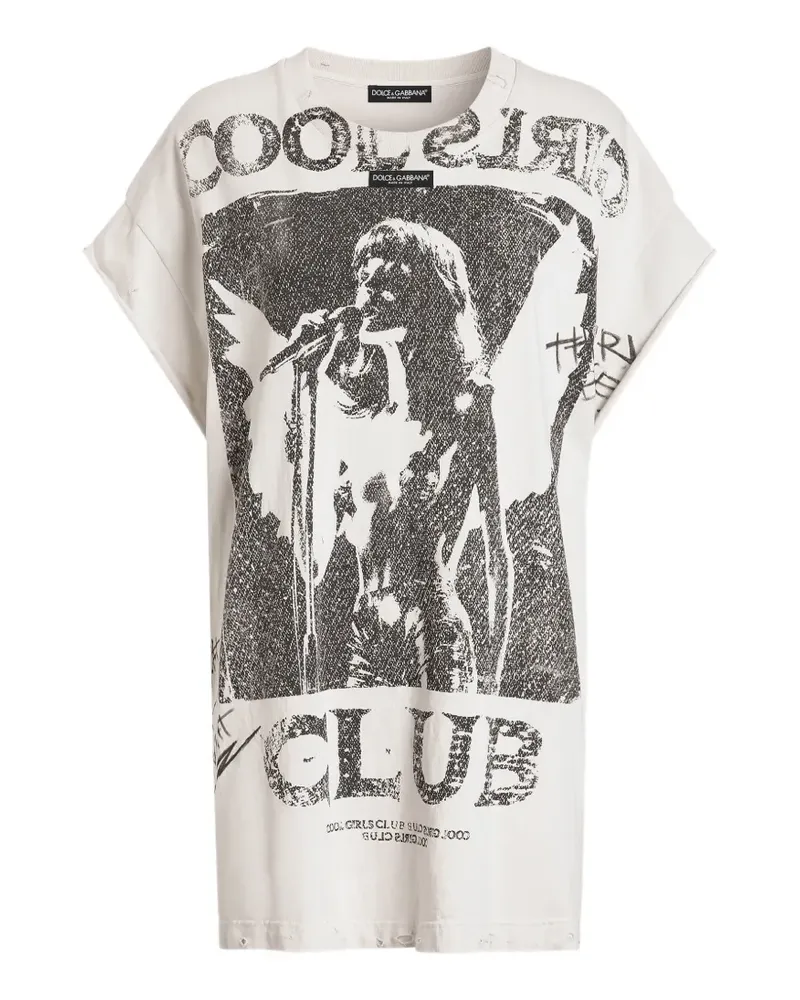 Dolce & Gabbana T-Shirt aus Jersey - Weiß Weiß