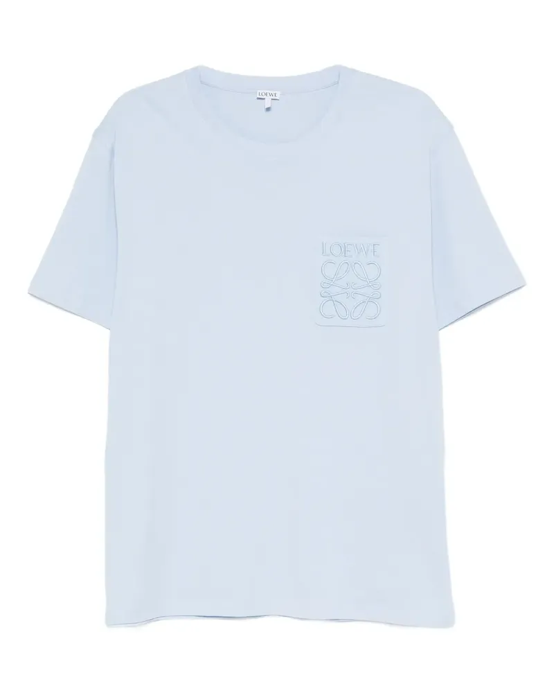 Loewe Sweatshirt mit aufgesticktem Anagram - Blau Blau