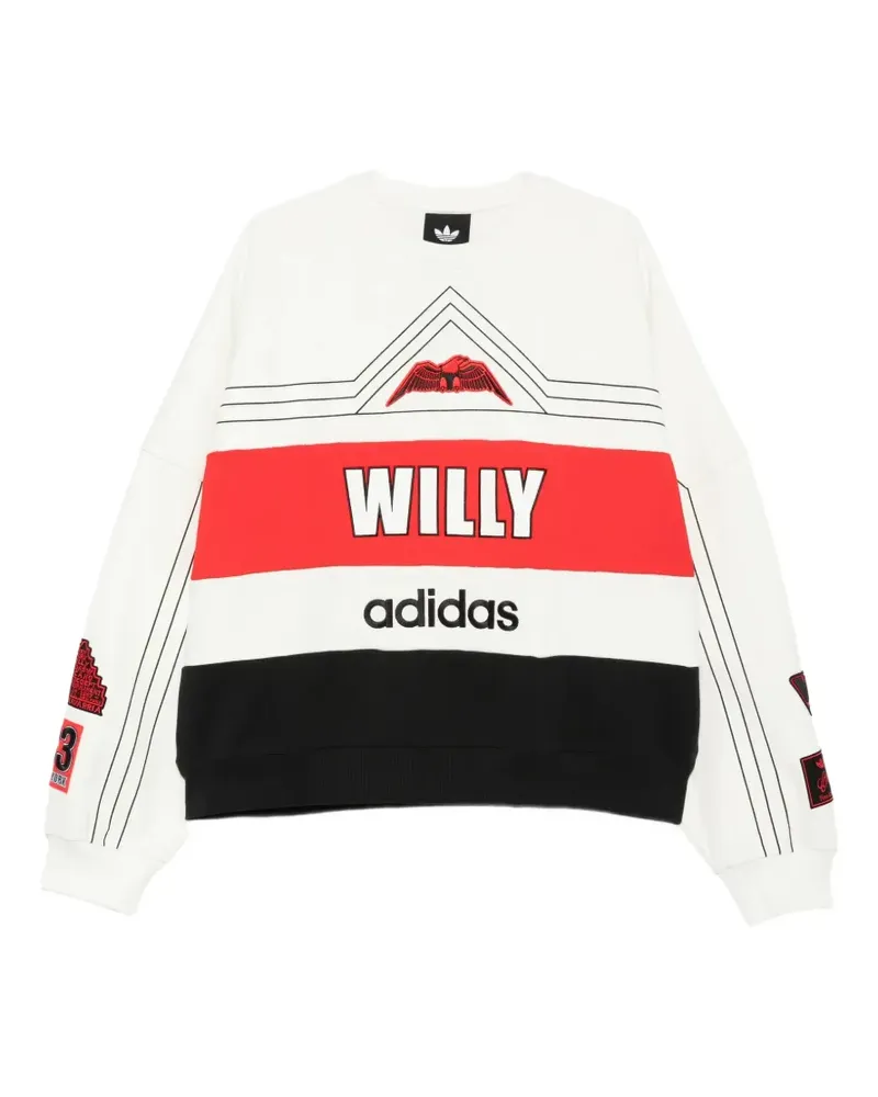 adidas x Willy Chavarria NY graphic-print sweatshirt - Weiß Weiß