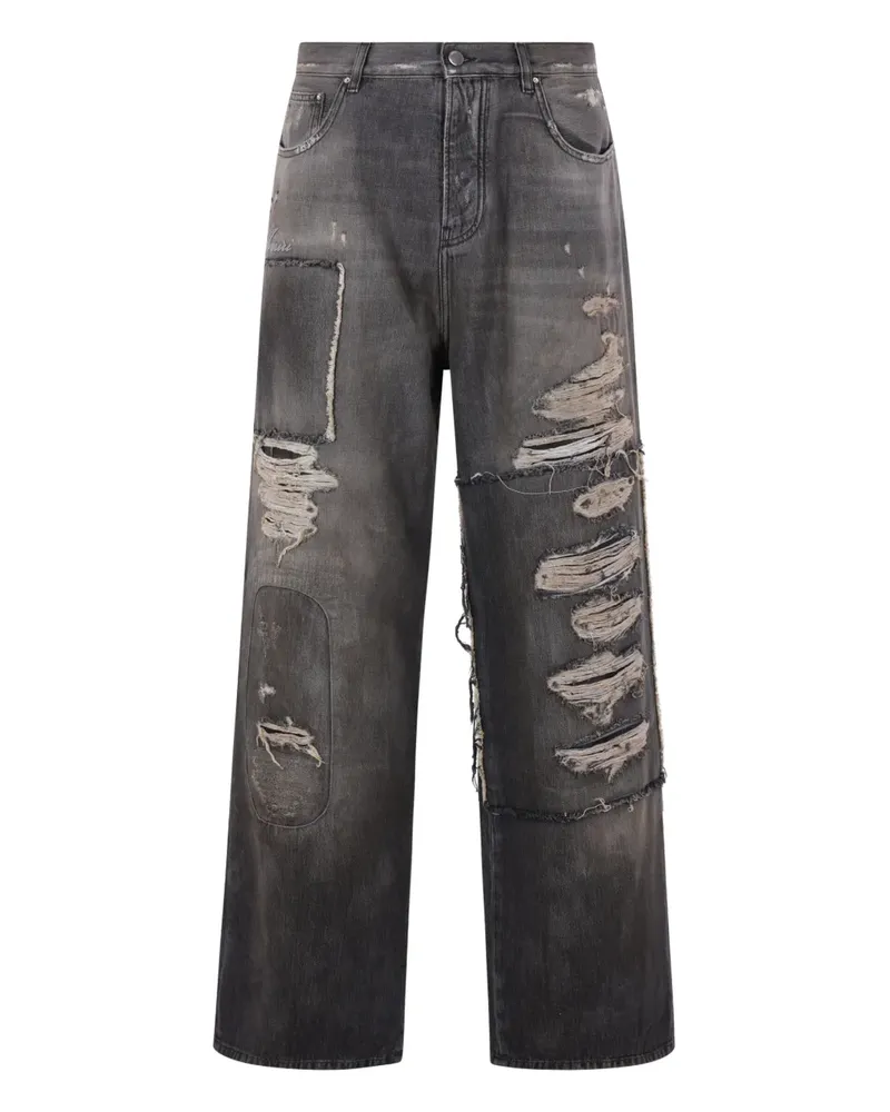 Amiri Jeans in Distressed-Optik - Grau Grau