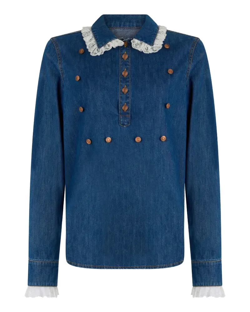 Philosophy Di Lorenzo Serafini Hemd mit lockerem Schnitt - Blau Blau