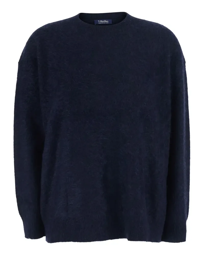 Max Mara Max Mara scarf-detail knitted sweater - Blau Blau