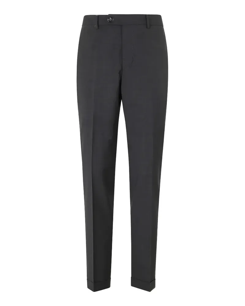 Berwich pressed-crease turned-up trousers - Grau Grau