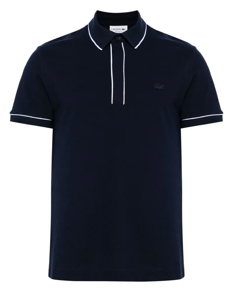 Lacoste Poloshirt mit Kontrastdetails - Blau Blau