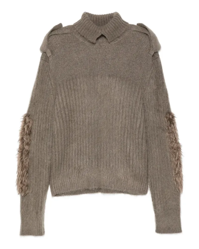 Burberry Pullover mit Schulterklappen-Detail - Nude Nude