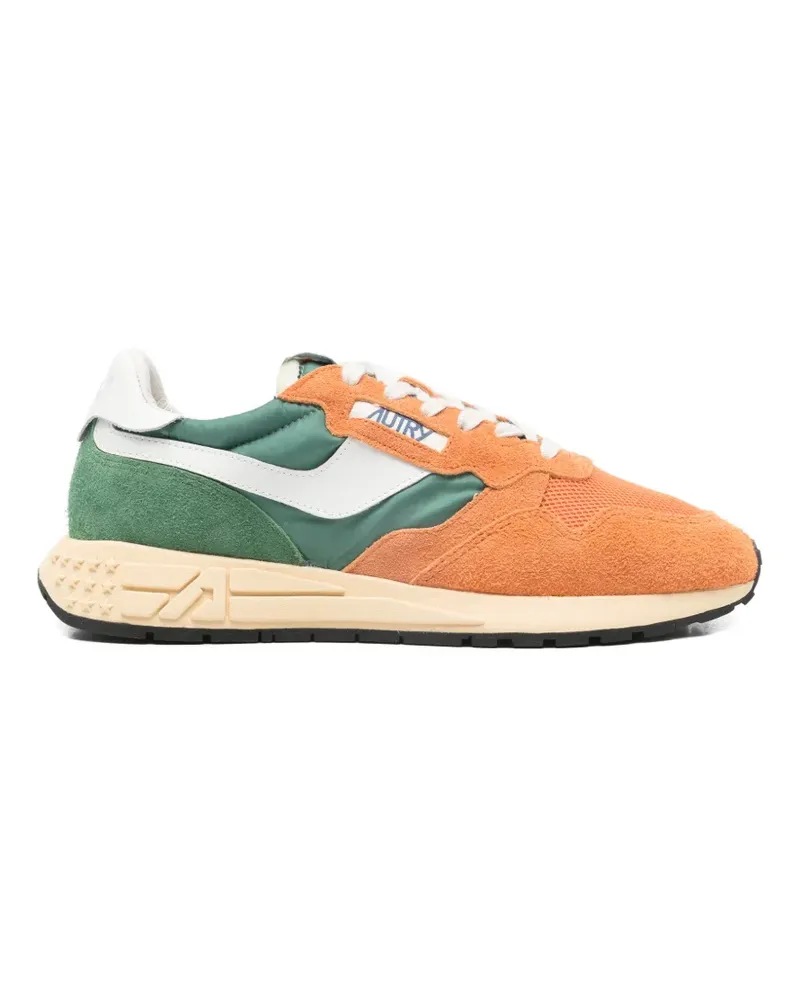 AUTRY Reelwind tricolour panelled sneakers - Orange Orange
