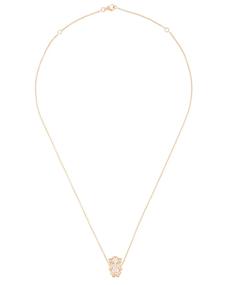 Alinka 18kt 'Masha' Rotgoldhalskette mit Diamanten - Metallic Metallic