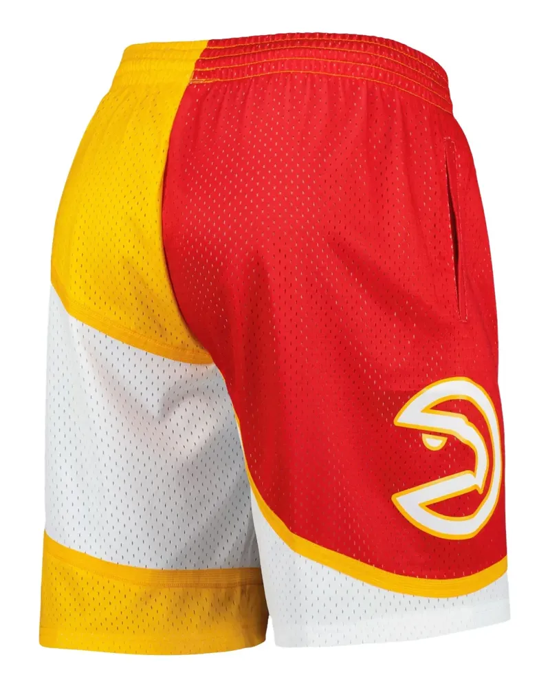 Mitchell & Ness x NBA Atlanta Hawks 1986 Split Swingman Shorts - Rot Rot