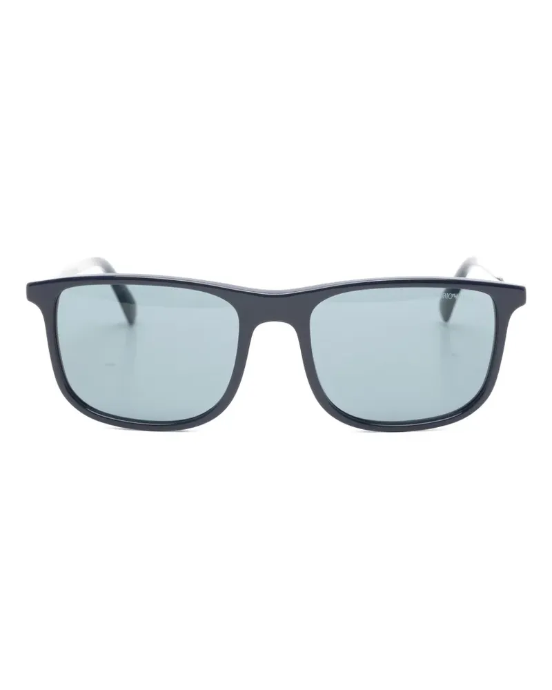 Emporio Armani rectangle-frame sunglasses - Blau Blau