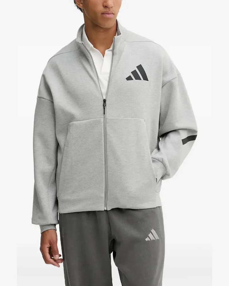 adidas Z.N.E. Sweatshirt mit Reißverschluss - Grau Grau