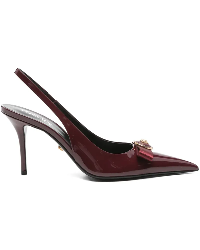 Versace Gianni Ribbon Slingback-Pumps 85mm - Rot Rot
