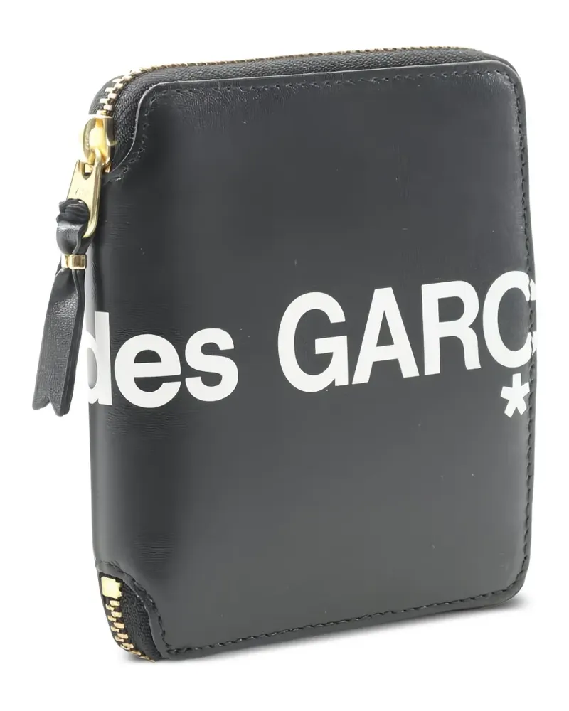 Comme des Garçons logo-print zipped wallet - Schwarz Schwarz