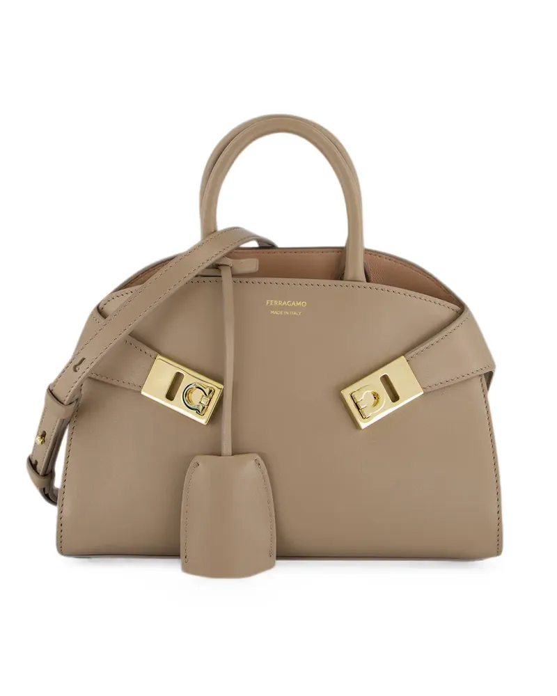 Ferragamo XS Hug leather handbag - Braun Braun