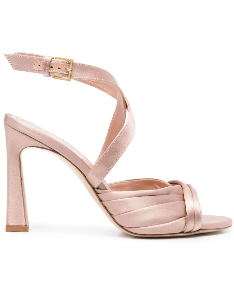 Alberta Ferretti Satin-Sandalen 100mm Rosa