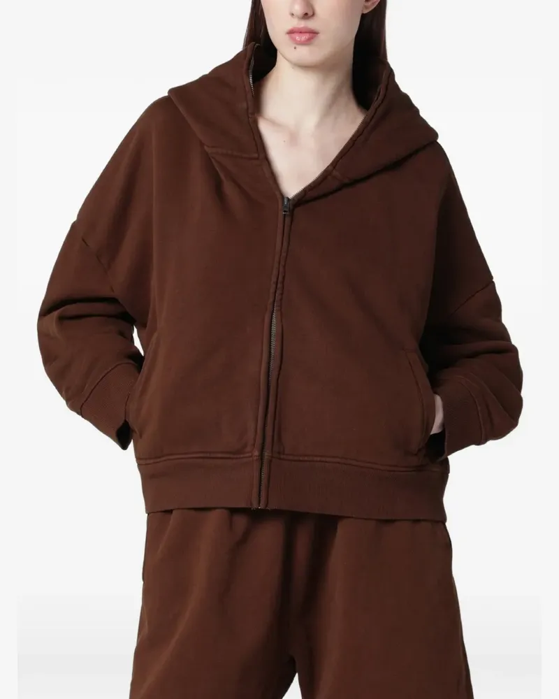 Entire Studios Eternal zip-up hoodie - Braun Braun