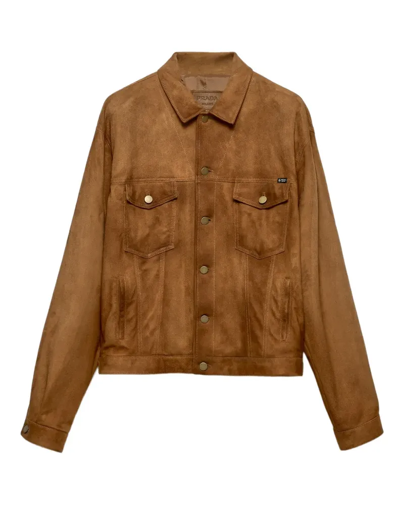 Prada Jacke aus Wildleder - Braun Braun