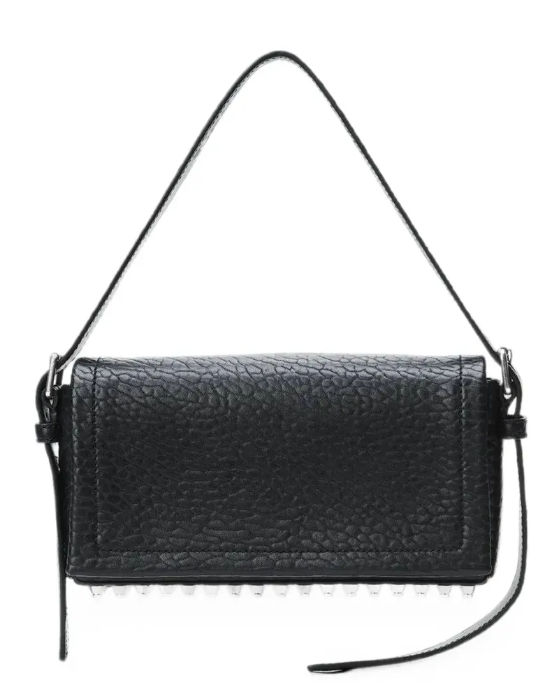 Alexander Wang Ricco crystal-embellished crochet shoulder bag - Schwarz Schwarz