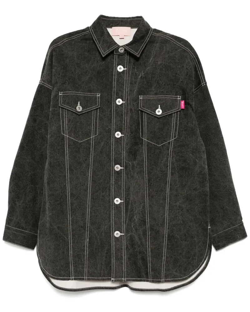 BAPE Klassisches Hemd - Schwarz Schwarz