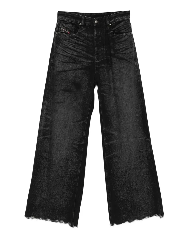 Diesel Ausgefranste Jeans - Schwarz Schwarz