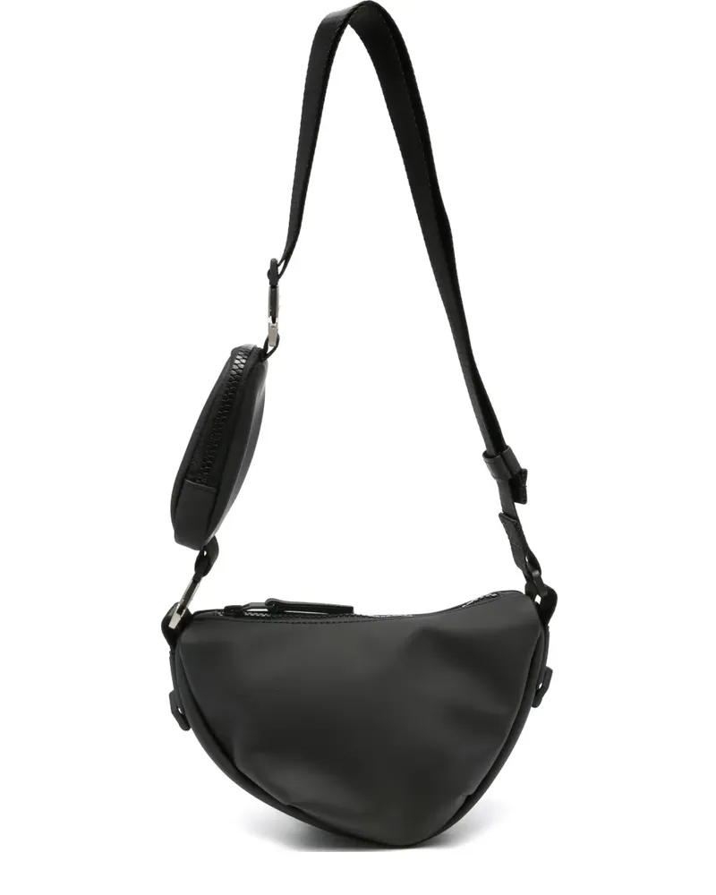 RAINS Schultertasche mit Reißverschluss - Schwarz Schwarz