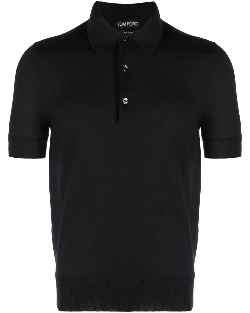 Tom Ford Poloshirt aus Cashmere - Schwarz Schwarz