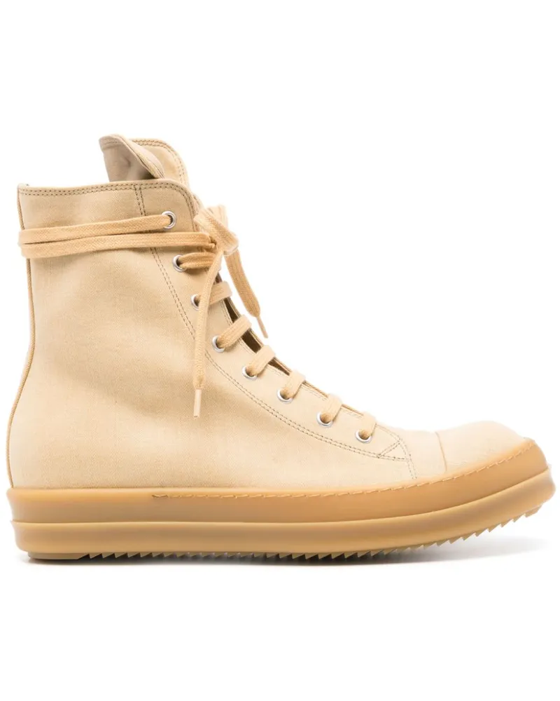DRKSHDW by Rick Owens High-Top-Sneakers aus Canvas Nude