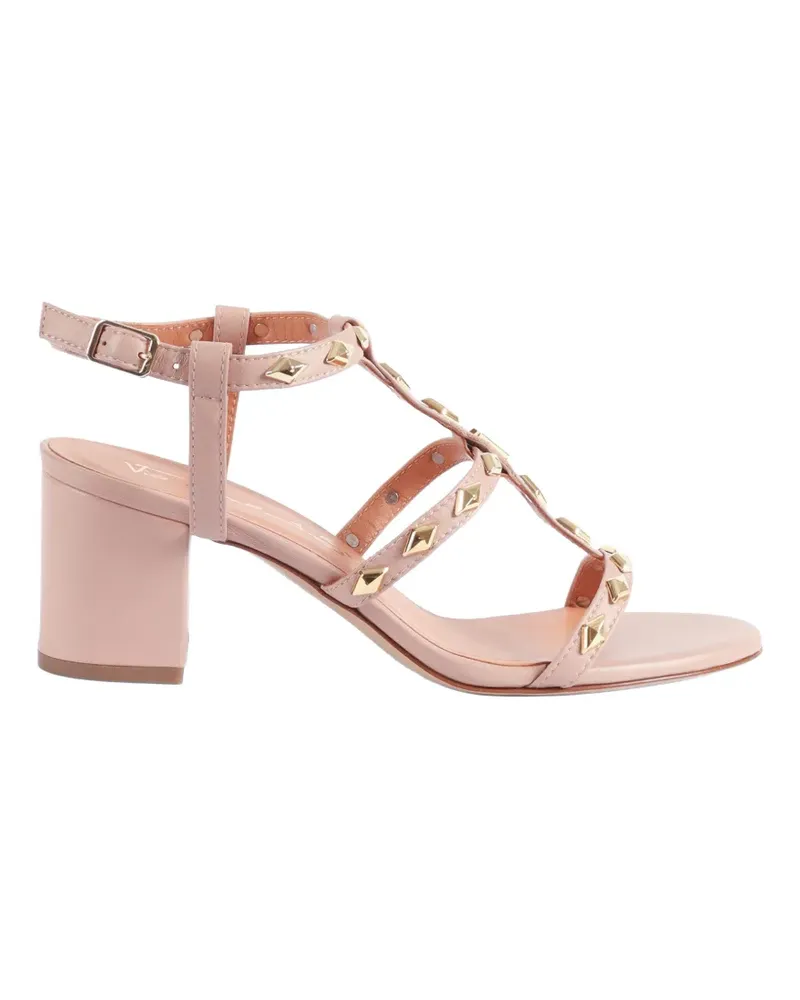 Via Roma 15 stud-embellished sandals - Rosa Rosa