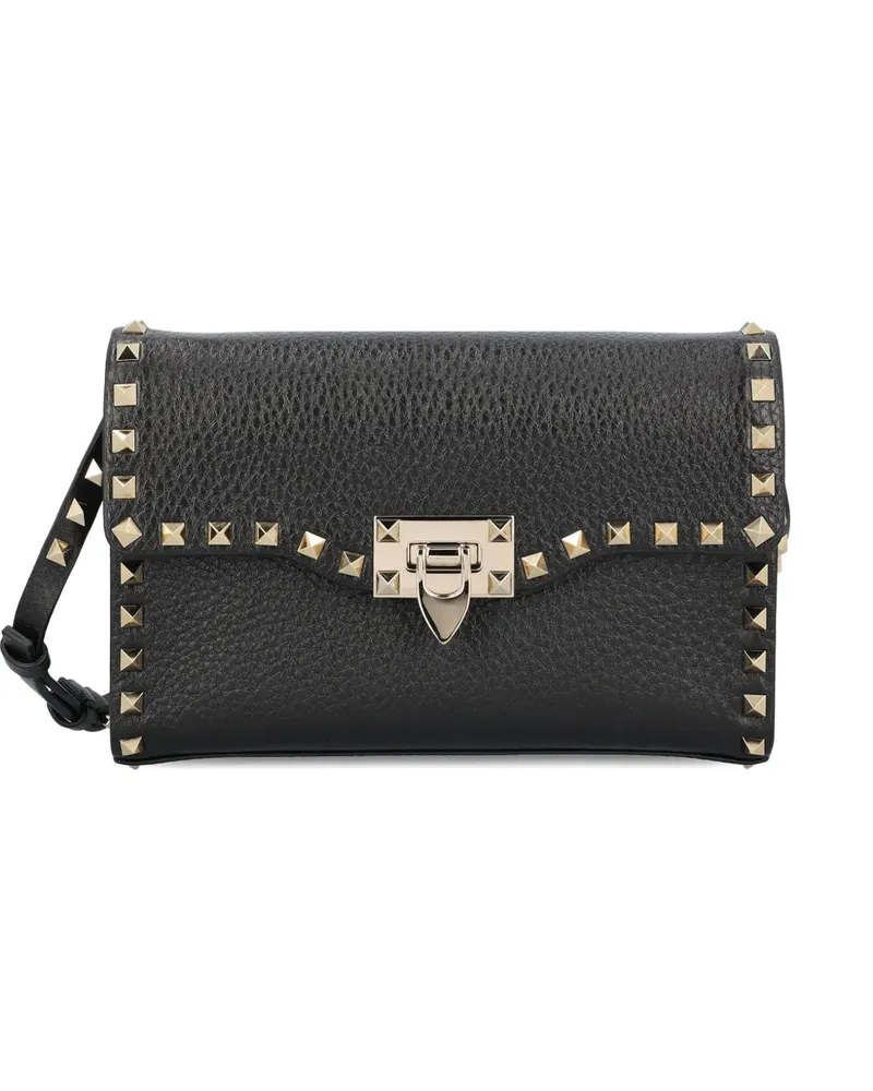 Valentino Garavani Umhängetasche mit Rockstud-Verzierung - Schwarz Schwarz