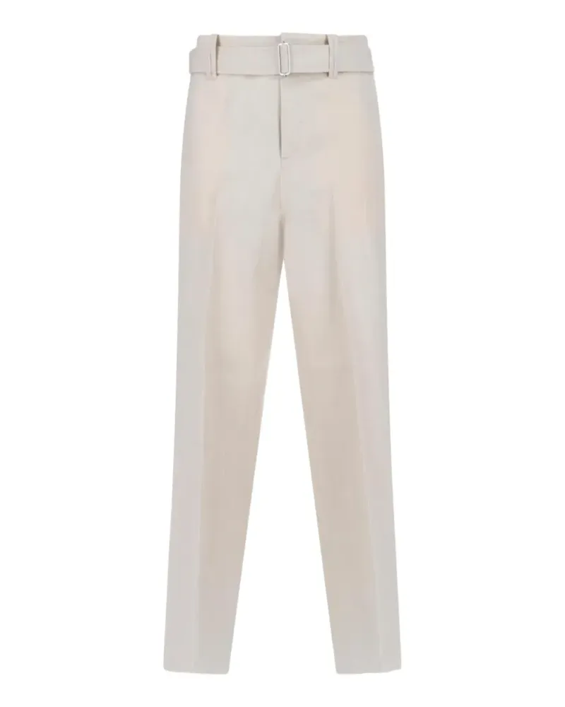 LARDINI belted trousers - Nude Nude