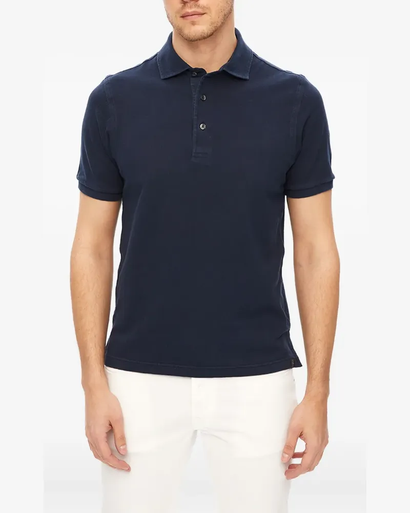 Gran Sasso Klassisches Poloshirt - Blau Blau