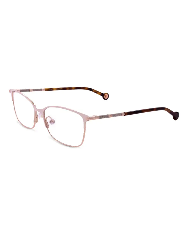 Carolina Herrera New York Geometrische Brille mit Glitter-Optik - Rosa Rosa