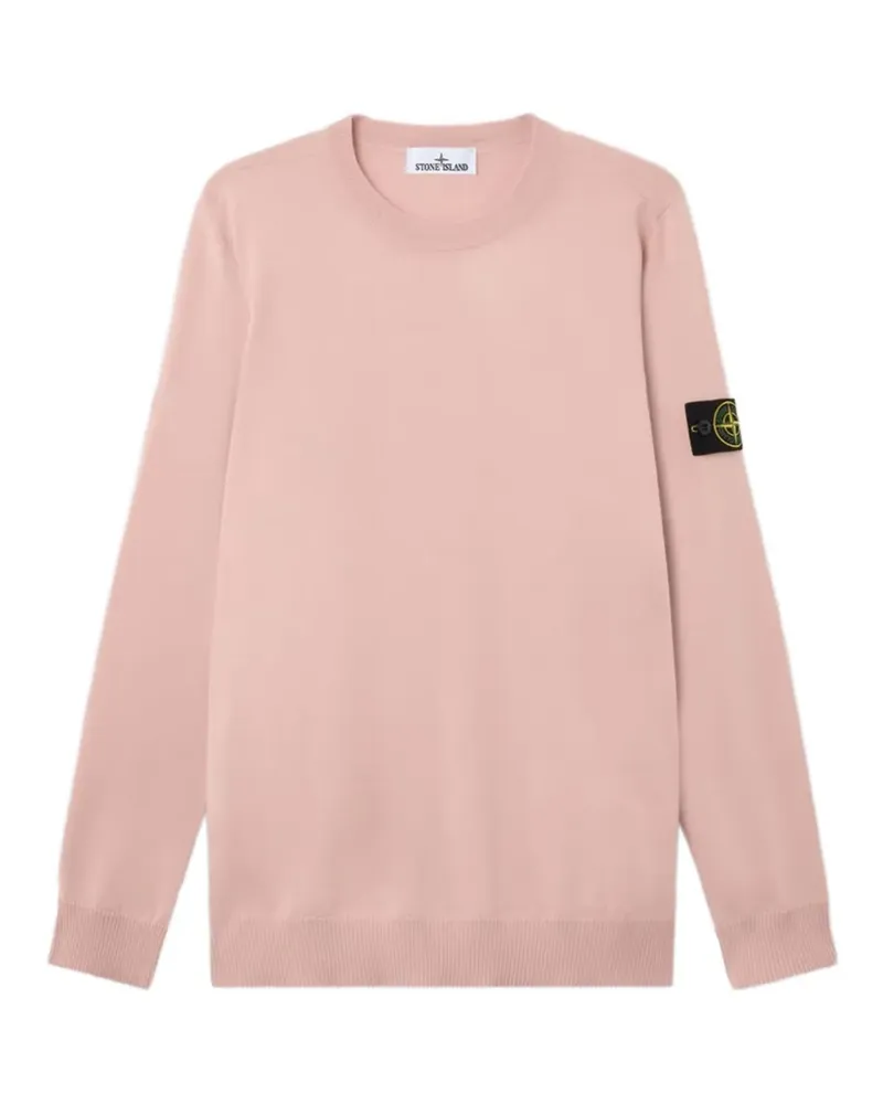 Stone Island Pullover mit Logo-Patch - Rosa Rosa