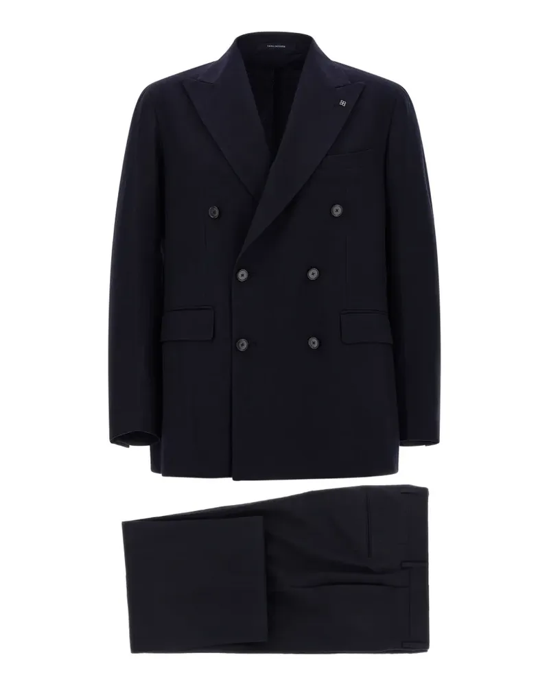Tagliatore Doppelreihiger New York Anzug - Blau Blau