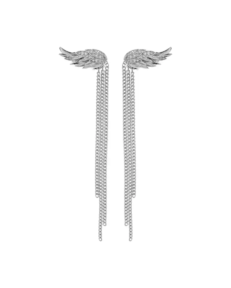 Zadig & Voltaire wing chain earrings - Silber Silber