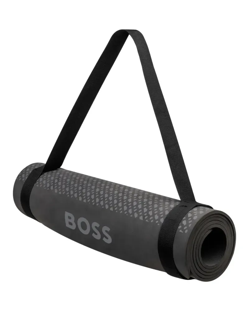 HUGO BOSS logo-print yoga mat - Grau Grau
