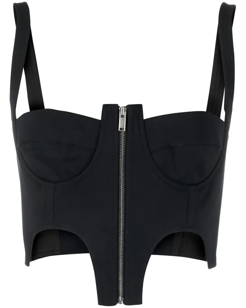 Dion Lee Bustier mit Cut-Outs - Schwarz Schwarz
