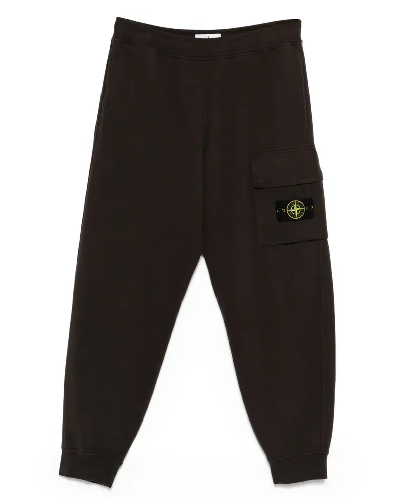 Stone Island Jogginghose mit aufgesetzten Taschen - Schwarz Schwarz