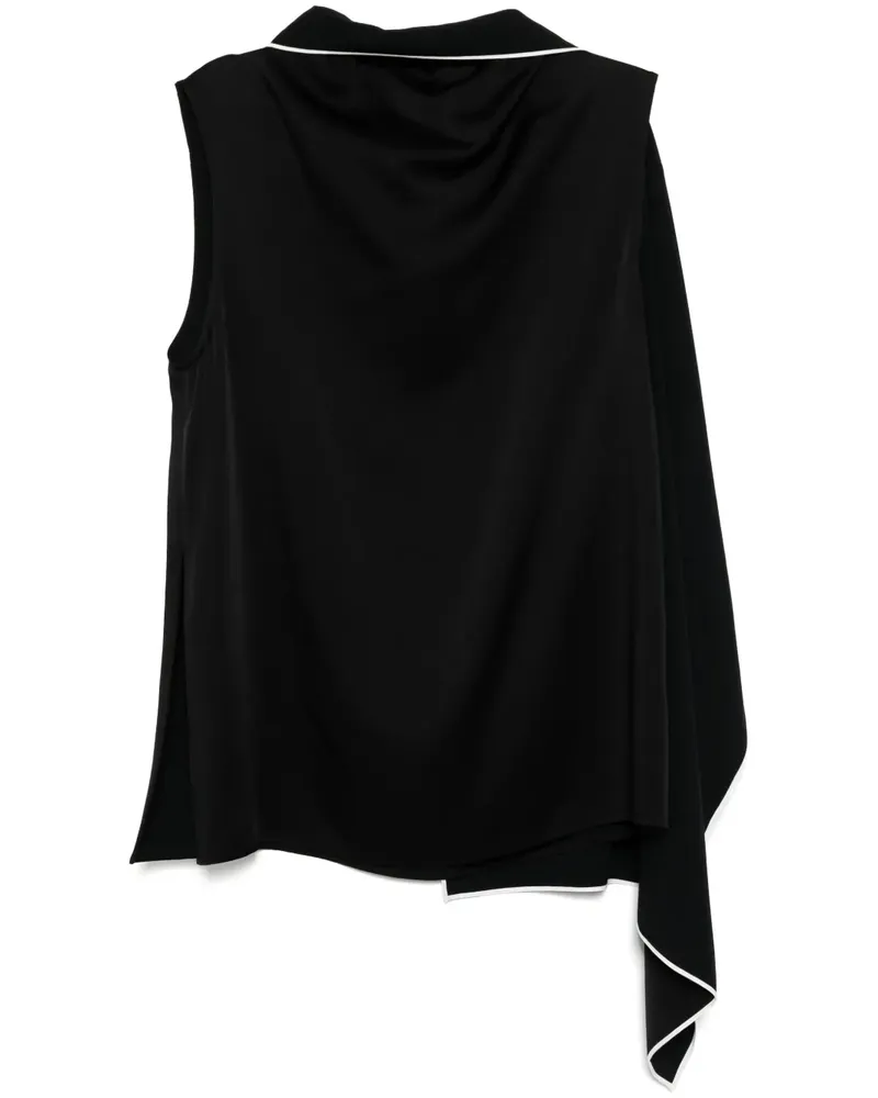 Stella McCartney Top mit Schleife - Schwarz Schwarz