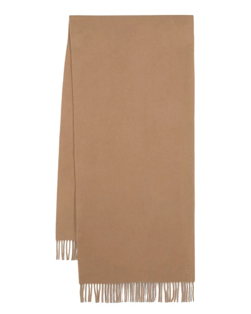 Woolrich Kaschmirschal mit Fransen - Braun Braun