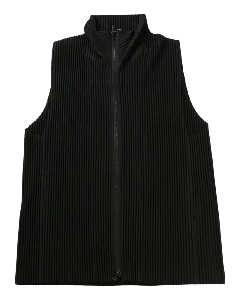 Issey Miyake pleated vest - Schwarz Schwarz