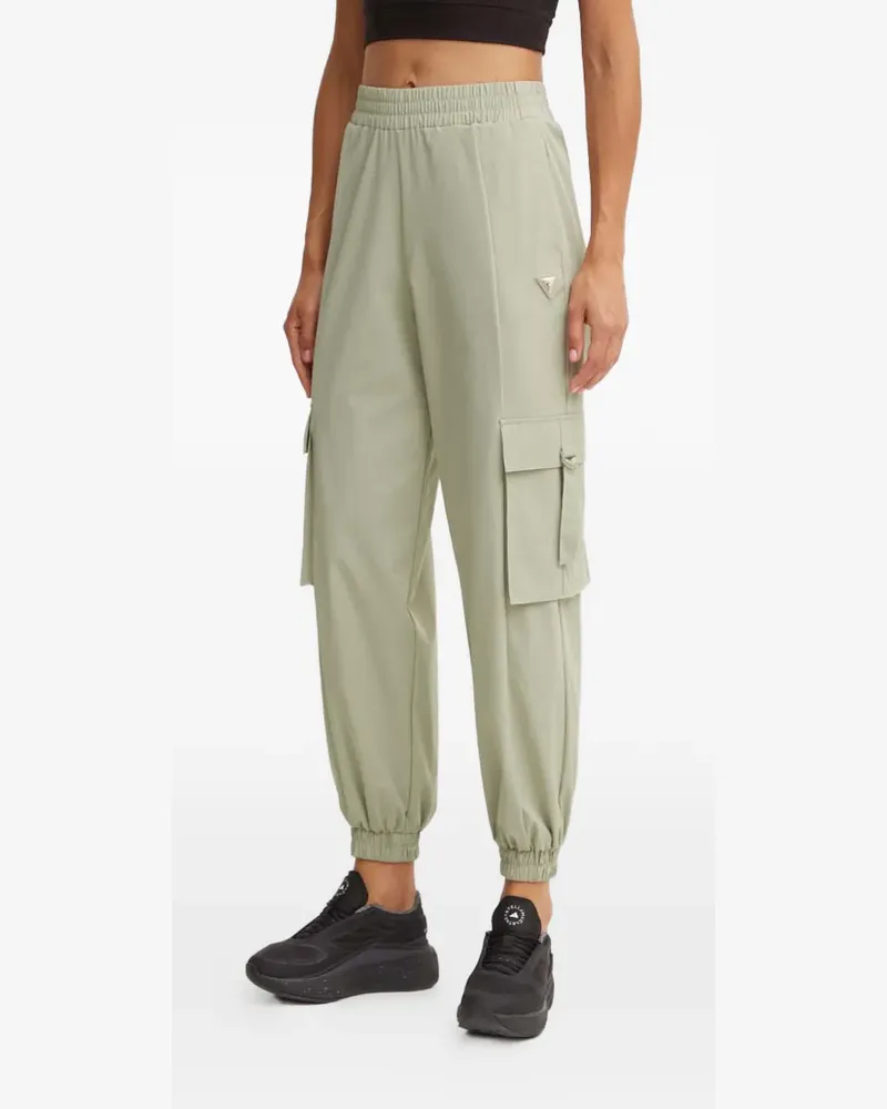Guess Cargohose mit Logo-Patch - Grün Grün
