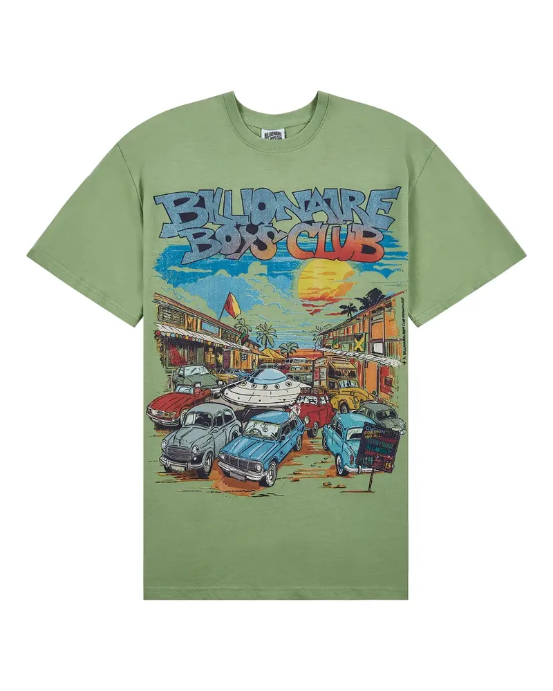 Billionaire Boys Club T-Shirt mit grafischem Print - Grün Grün
