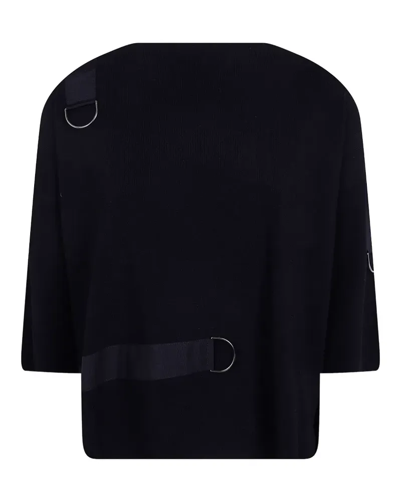 Pier Antonio Gaspari D-ring strap sweater - Schwarz Schwarz